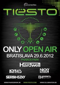 TIESTO ONLY OPEN AIR v Bratislavě!